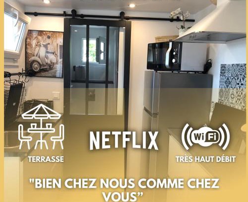 Pantin Apartment | Paris-Eiffel, bienvenue -terrasse -Netflix