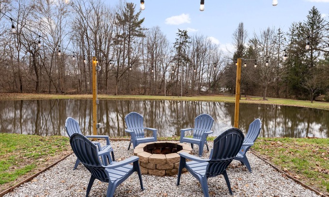 Etna House | Peaceful 9-Acre Retreat with Pond, Hot Tub, Trails & Game Room – 3br/2.5ba