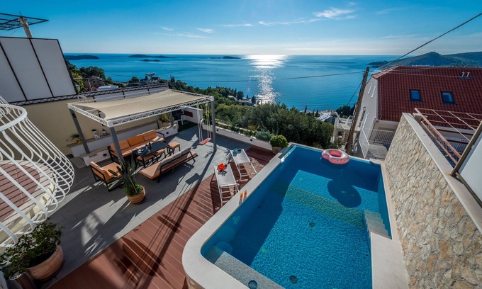 Mlini House | Peaceful and quiet place with private infinity edge pool and beautiful view
