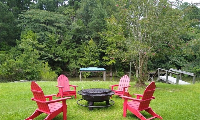 Summerton House | Peaceful Cove Home with Pool