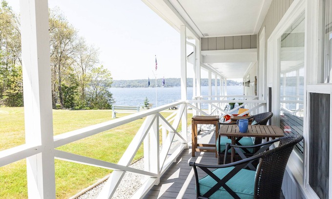 East Boothbay Condo | Peaceful! Oceanfront Sunsets With Beach And Dock