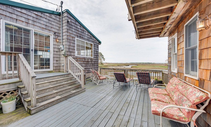Wells Cabin | Peaceful Wells Retreat w/Deck & Water Views