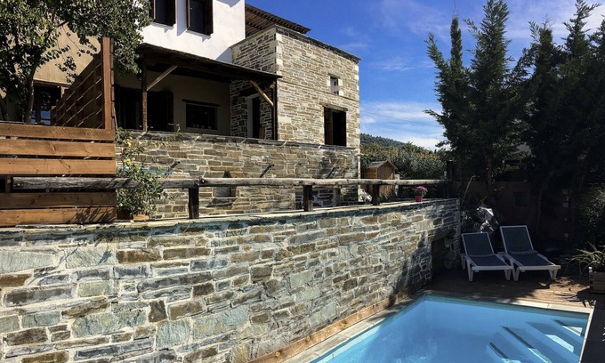 Agios Georgios Nilias Villa | PELION HOMES | VILLA IRIS. A rustic, chic villa with pool and great sea views!