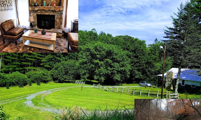 Bakersville House | Penland Cabin: Cozy farm cottage by a creek