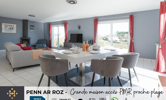 Saint-Pabu Ski Chalet | PENN AR ROZ - Large house PWD access near the sea