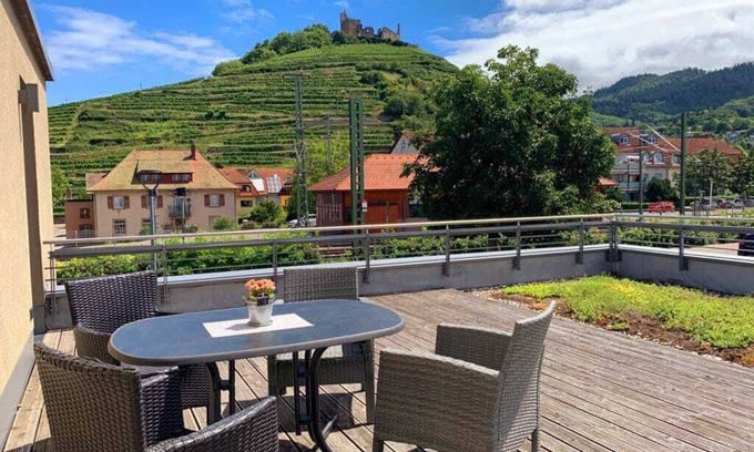 Staufen im Breisgau Apartment | Penthouse Burgblick with a fantastic view