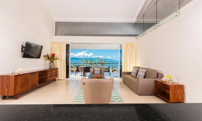Las Glorias Apartment | Penthouse dos habitaciones, dos baños, vista al mar - Hotel Costa Club Punta Arena