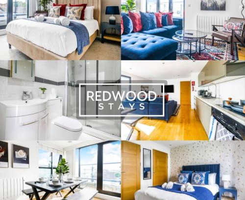 Camberley Apartment | PENTHOUSE SERVICED APARTMENT IN CAMBERLEY TOWN CENTRE, WITH FREE PARKING, FREE WiFi, LIFT AND BALCONY ACCESS, PERFECT FOR BUSINESS STAYS, FAMILIES, RELOCATIONS, EXTENDED STAYS, AND EMERGENCY ACCOMMODATION by REDWOOD STAYS