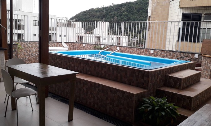 Parque Enseada Apartment | PENTHOUSE W/POOL AND PRIVATE BARBECUE ENSEADA GUARUJA NEAR THE BEACH