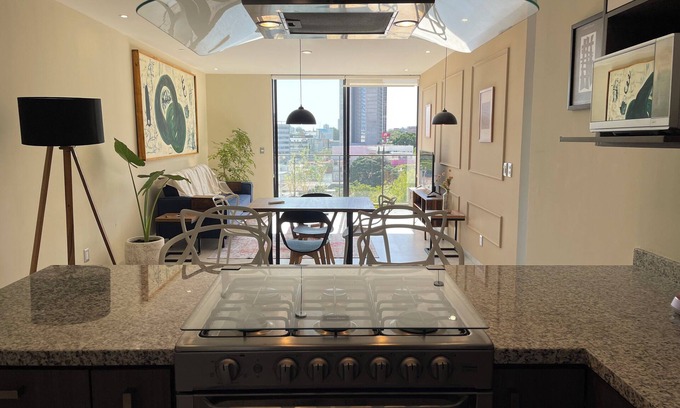 Providencia Apartment | Penthouse Zona financiera y arte/Daily Clean