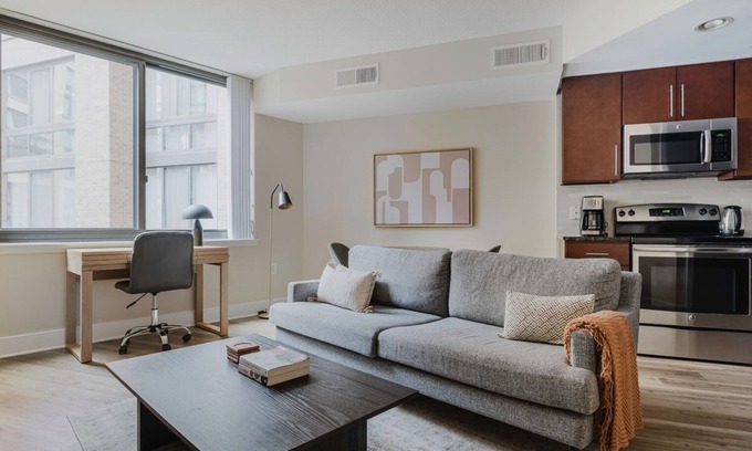 Mount Vernon Triangle Apartment | Perfect Mt Vernon 1BR w/Gym, Pool & Security, near Metro, by Blueground