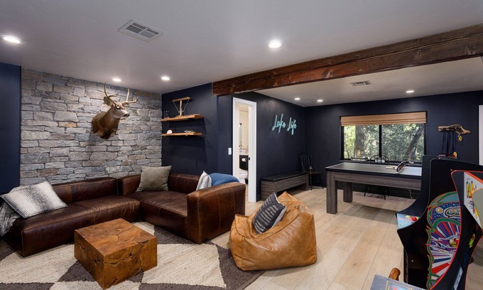 Cedar Glen Cabin | Pet-friendly lakefront cabin with private dock and game room