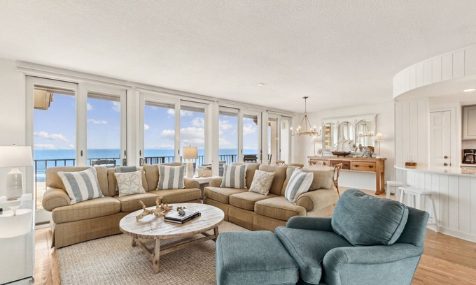 Fernandina Beach Condo | Pet Friendly | Oceanfront | Turtle Dunes Luxury Penthouse | Expansive Ocean and Intracoastal Views