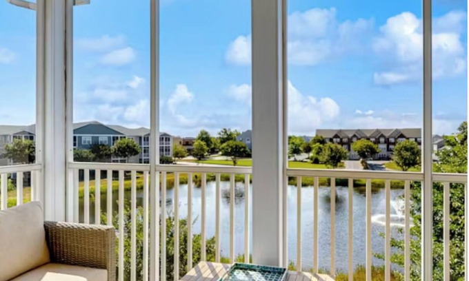 Lewes Condo | Pet Friendly Pond view condo close to the beach and historic downtown Lewes