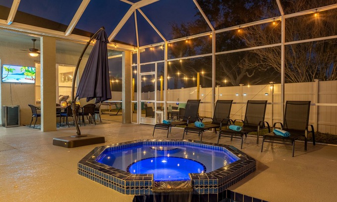 Sabal Harbour House | ⚓Pet friendly/Private heated pool/spa w/fire pit!⚓🐕🌅