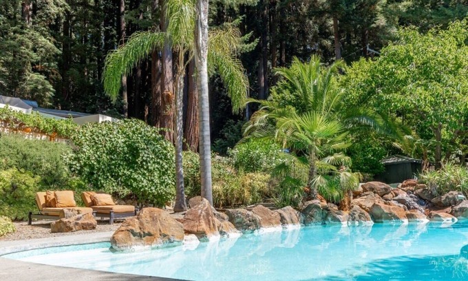 Los Gatos House | Pet Friendly Redwood Retreat w/pool (not heated)