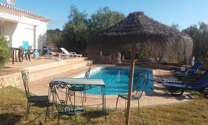 Lagos Villa | Pet-friendly Villa Vivenda Familia Jacinto with Mountain View, Pool, Garden, Terrace, BBQ & Wi-Fi