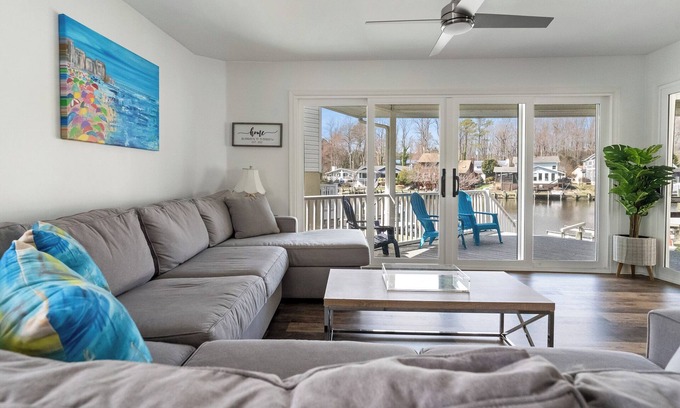 Ocean Pines House | Pet-Friendly Waterfront 3BR in Ocean Pines – Near OCMD, Porch & Canal Views
