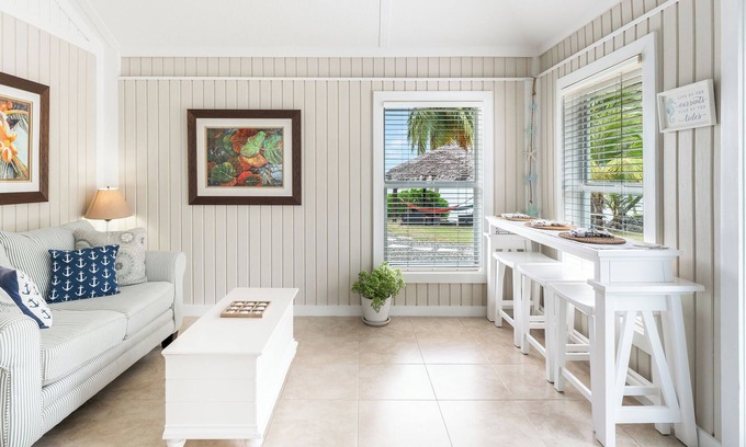 Breakers House | Piece of Mine Yellow: Beach Cottage on 200-feet of Shoreline w/Reef Snorkeling + Seaside Hammocks