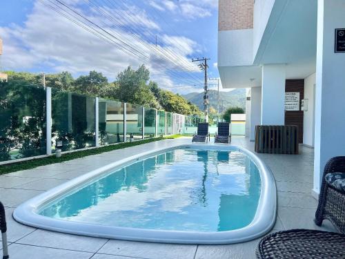 Governador Celso Ramos Apartment | Piscina! Apto na praia de Palmas! PF01I