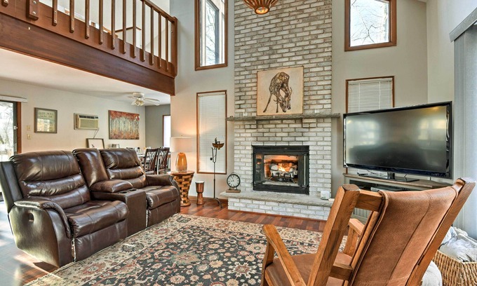 Bushkill House | Poconos Vacation Rental w/Pool Access & Hot Tub!