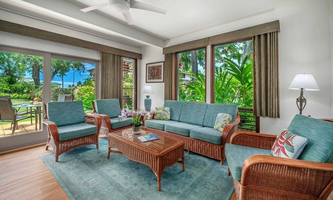 Poipu Condo | Poipu Kahala 713 Ocean Views A/C Master/Guest