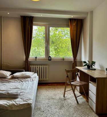 Zaspa House | Pokój Oaza