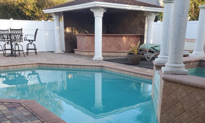 Cypress Lake House | Pool home 3 bed/3 bath with tiki bar & hot tub