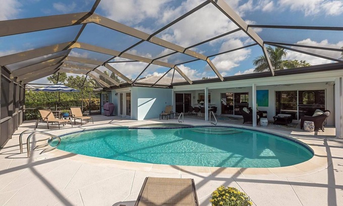 Park Shore House | Pool Home Lake View in Park Shore Naples, Walk to Beach & Waterside Shops