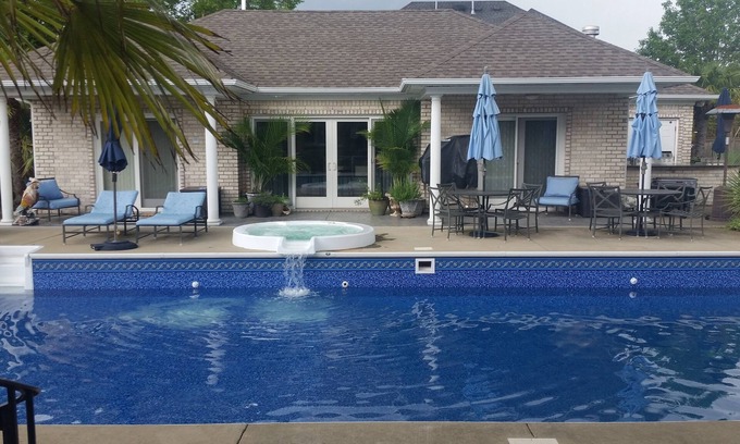 Virginia Beach House | Pool House Getaway - Hot Tub, Sauna, Steam Shower & a 50' Pool