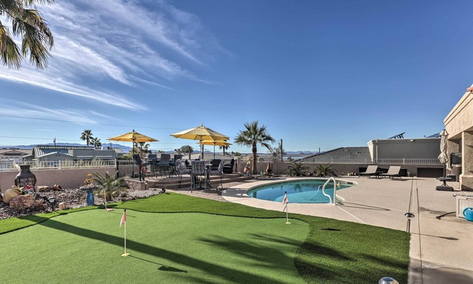 Lake Havasu City House | Pool & Lake Havasu Views: Gorgeous Desert Escape!