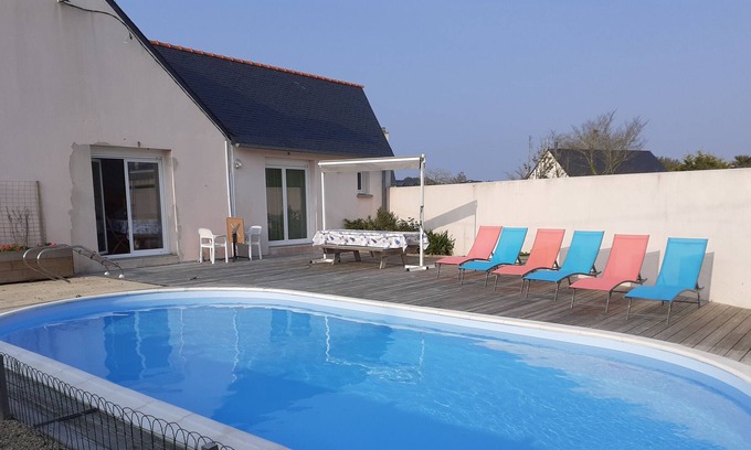 Ploudalmezeau House | PORTSALL House with private pool