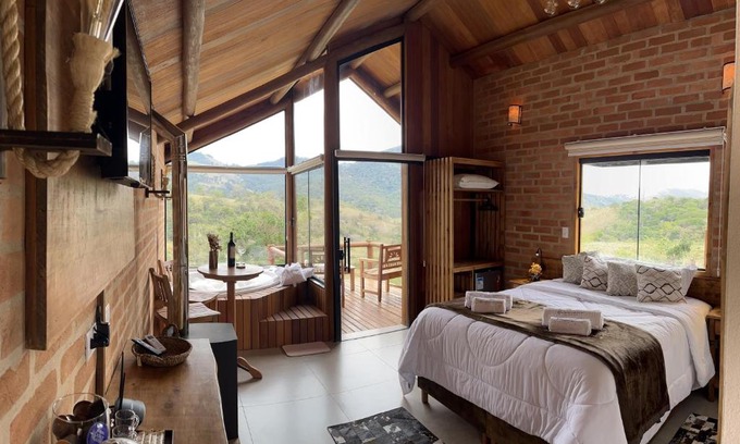 Sapucai-Mirim Cabin | Pousada Ho'oponopono Chalets & Wine
