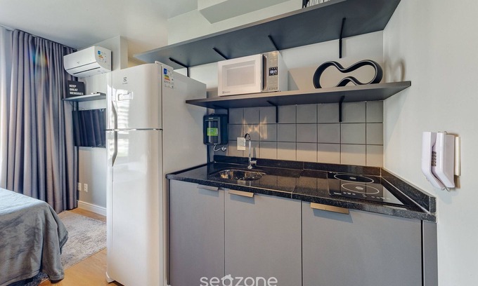 Campo Belo Apartment | Practical Studio 1.3km From the Metro Gba1104