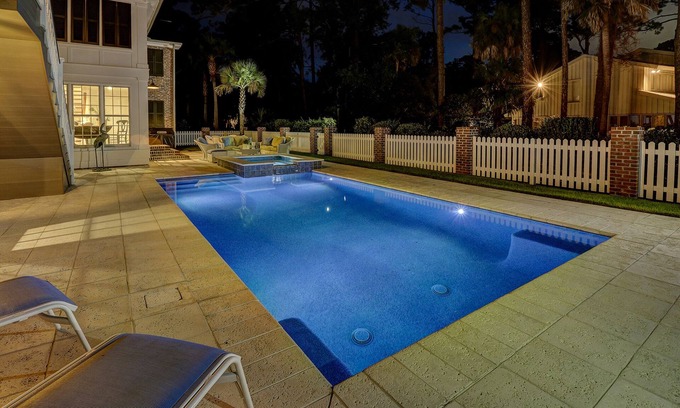 Oceanside House | Premium DOG FRIENDLY 4th Row Ocean Sea Pines Home with a Private Pool & Spa