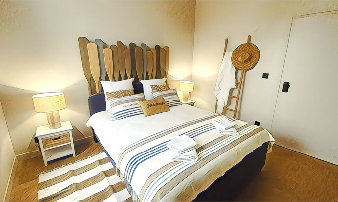 Lieu-Saint-Amand House | Premium room "La Plage" - Manoir du Monde