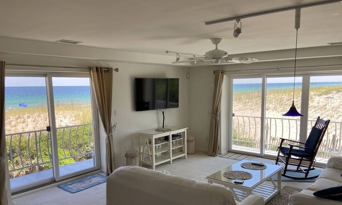 South Seaside Park Condo | Prime oceanfront condo with amazing views of the Atlantic and Island Beach!