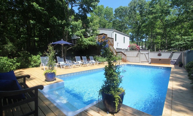 Springs House | Private and Immaculate East Hampton Home With Heated Pool