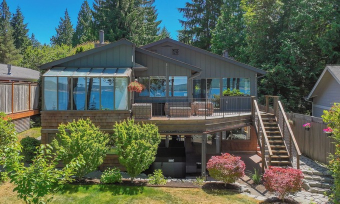 Poulsbo House | Private Beach in Little Norway, Hot Tub, 4000 sqft nad more!