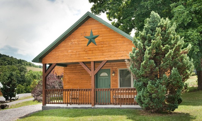 Flintstone Ski Chalet | Private cabin with two double beds (sleeps 4)