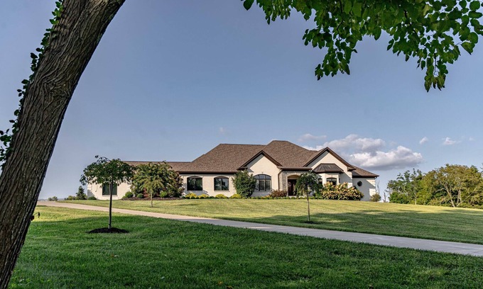 Finchville House | Private Country Oasis with trees, outdoor kitchen, heated pool/Hottub