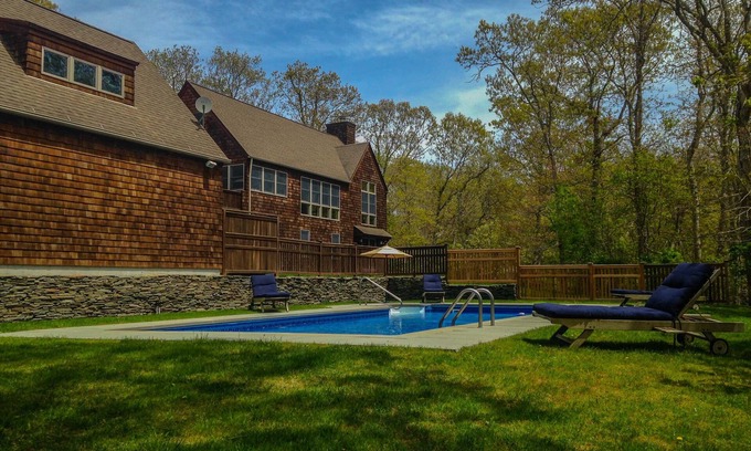 Montauk House | Private Custom Built Beach Home with Heated Pool Short Walk to Ocean Beach