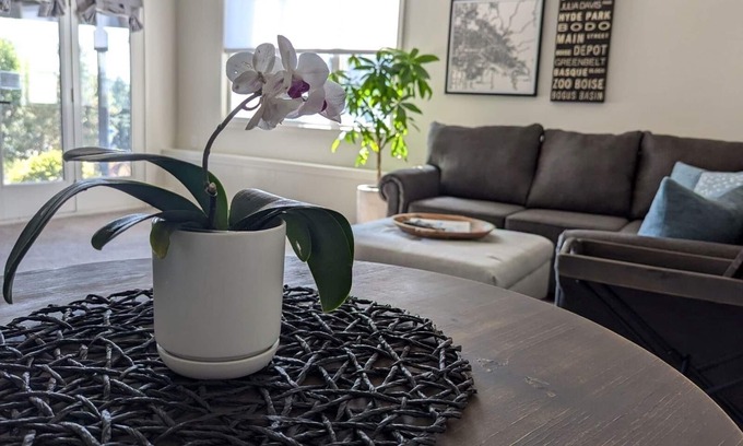Harris Ranch House | Private downstairs space with a view. Light & bright & cool!