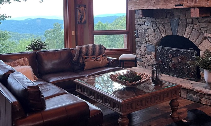 Apple Ridge House | Private Mountain Retreat on100 acres close to Blowing Rock, with gate and stream