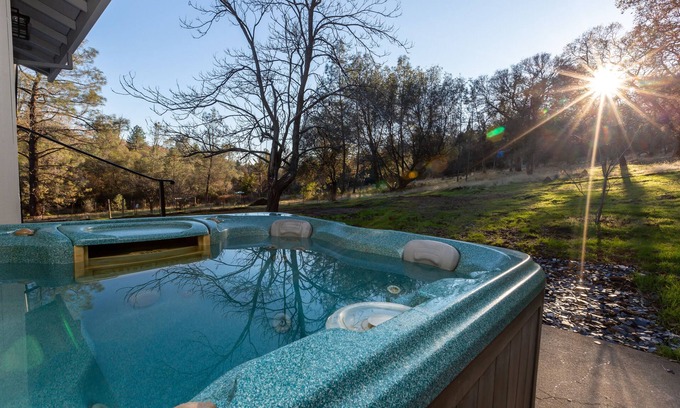 Cedar Ridge House | Private Penn Valley Home with Hot Tub & Fireplace