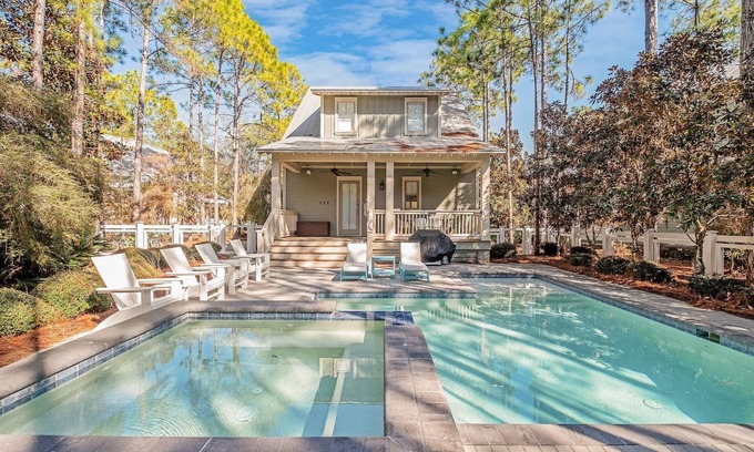 Forest District House | Private Pool and Sitting Spa! 4 Adult Bikes! Resort Amenities!