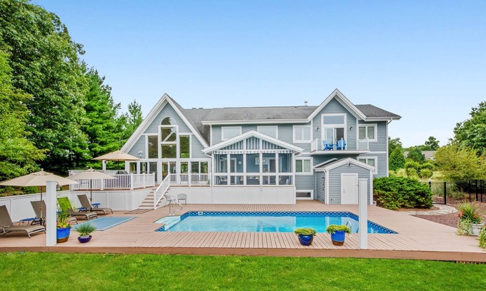 Grand Beach House | Private Pool and Kid-Friendly Home in Grand Beach!