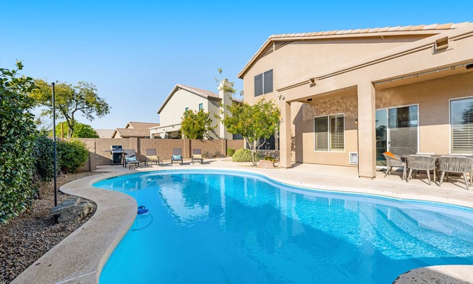 Tatum Ranch House | Private pool home with walled yard, firepit, grill & lanai - dog-friendly