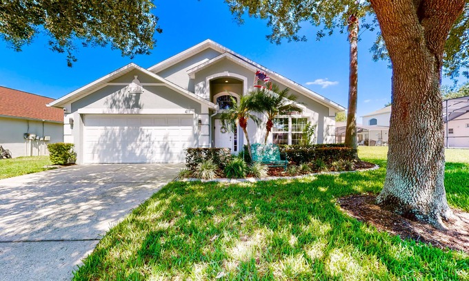 Westridge House | Private pool home with spa, screened patio, central AC, & washer/dryer