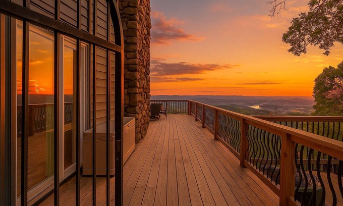 Mid America House | Private Pool, Mountain Top Views & Home Theater